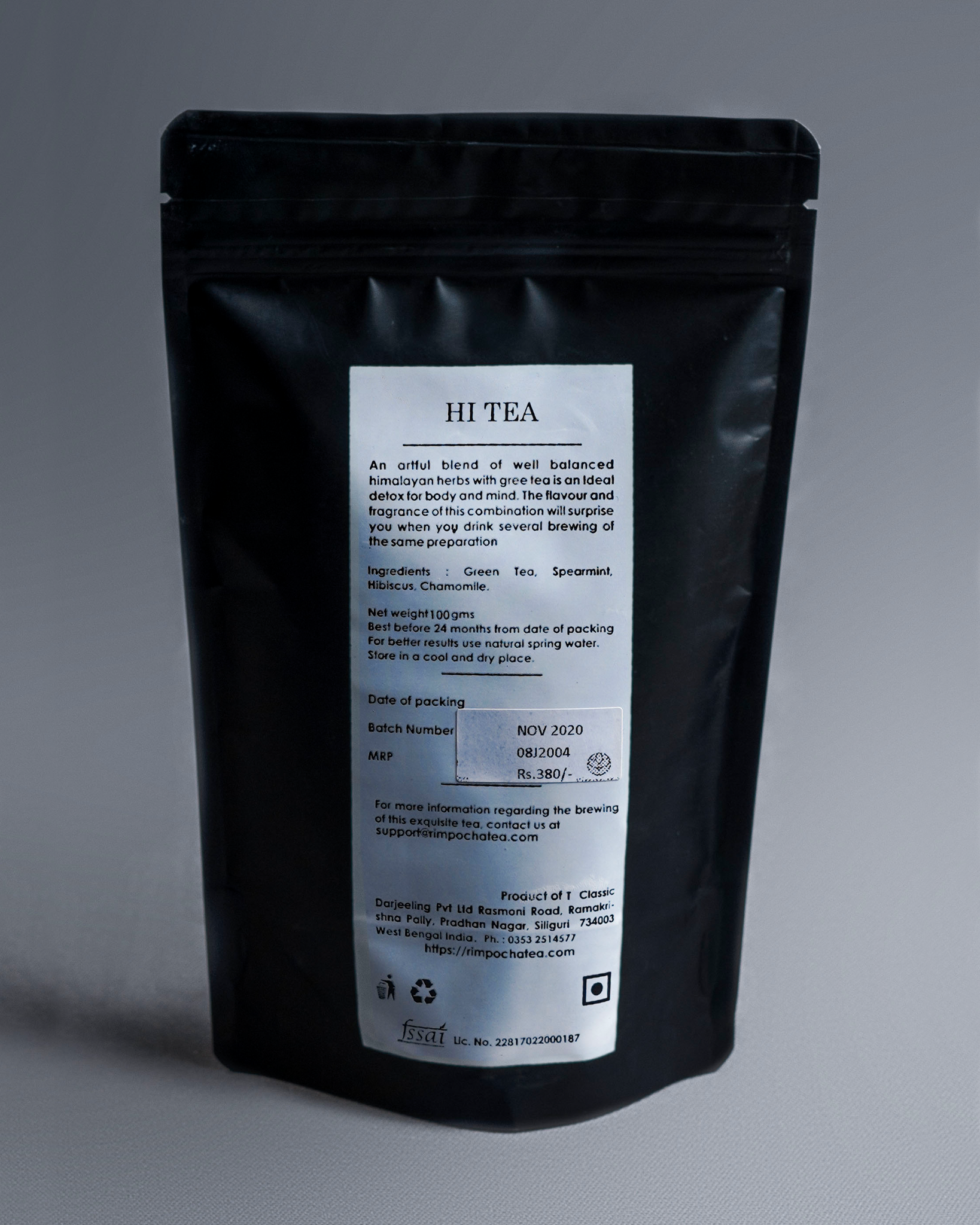 Hi-Tea spearmint, hibiscus, and chamomile